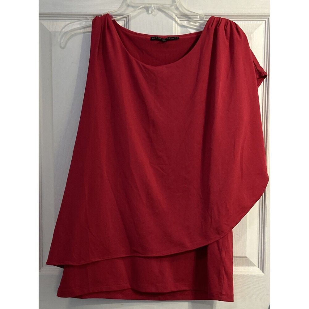 Antonio Melani Women's Top‎ Tank Blouse Pink Size M  Drape Style